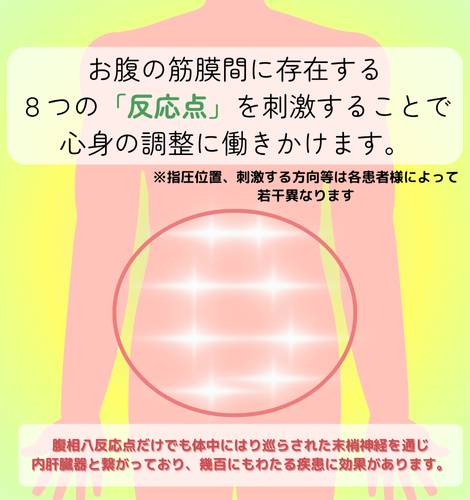手技道の腹相八反応点とは